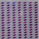 105 Buegelpailletten Welle 8 x 3 mm hologramm lila